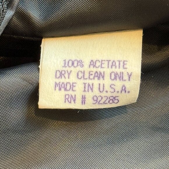 Vintage Jeanette Kastenberg Bergdorf Goodman Mini Dress Black A-line Prom Size 2 - Picture 3 of 9